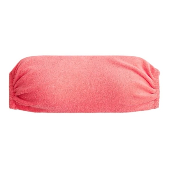 J. Crew Tie-back bandeau bikini top in terry NWT - Picture 1 of 4